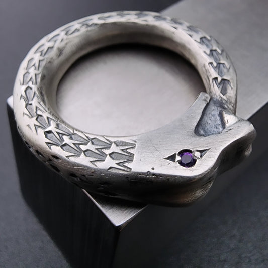 Ouroborus Amethyst Ring