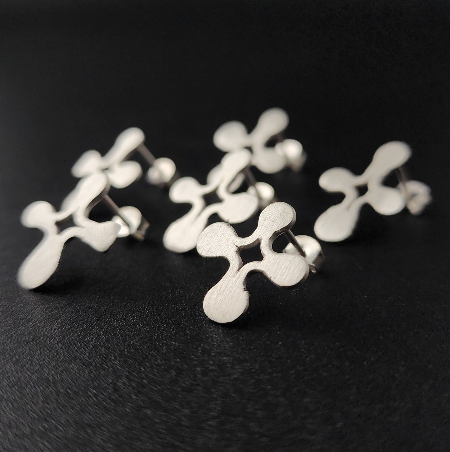 Silver Estrella Stud Earrings