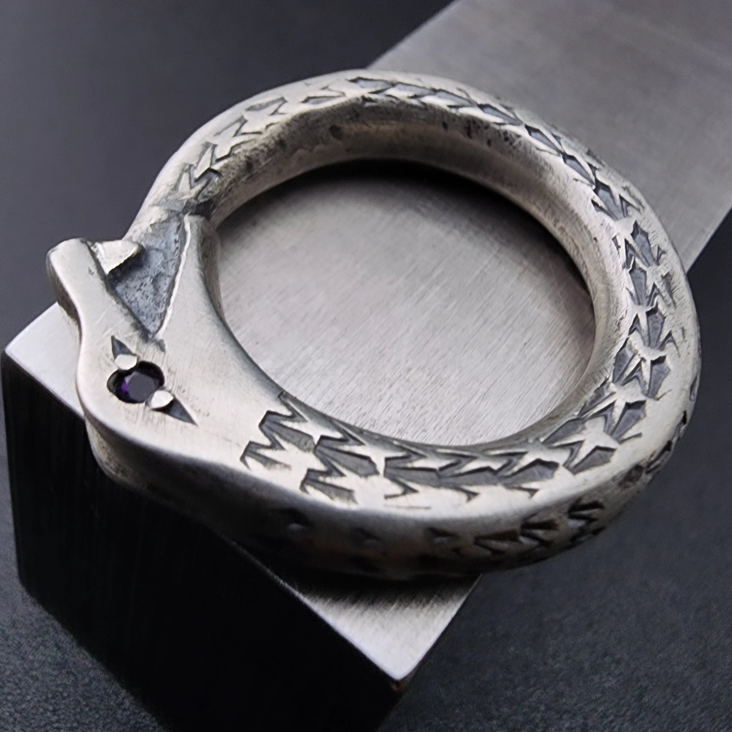 Ouroborus Amethyst Ring