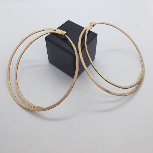 Cresent Moon Hoop Earrings