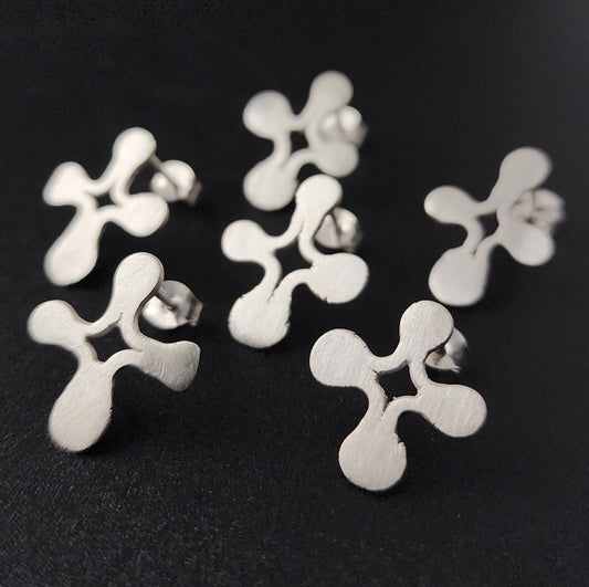 Silver Estrella Stud Earrings