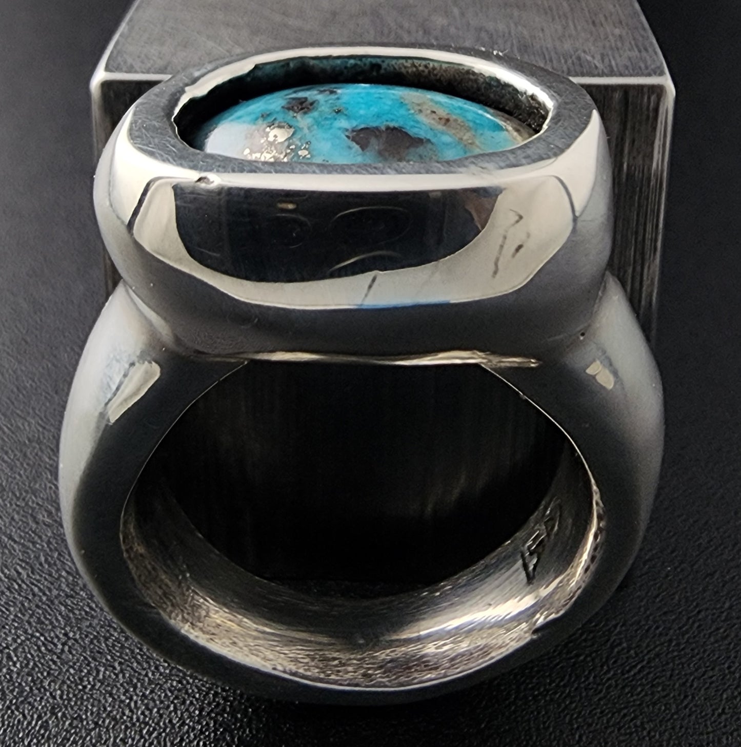 Voluptua Ring: Morenci Turquoise