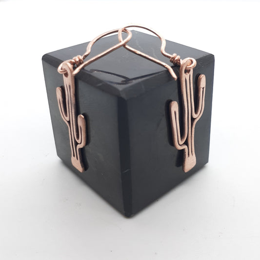 Mini Copper Saguaro Cactus